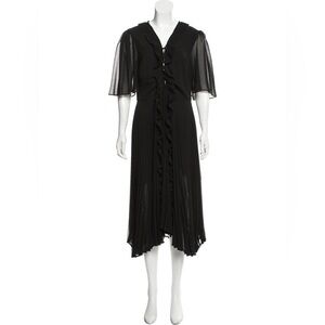 NWT Delfi Black Asymmetrical Dress Size XS